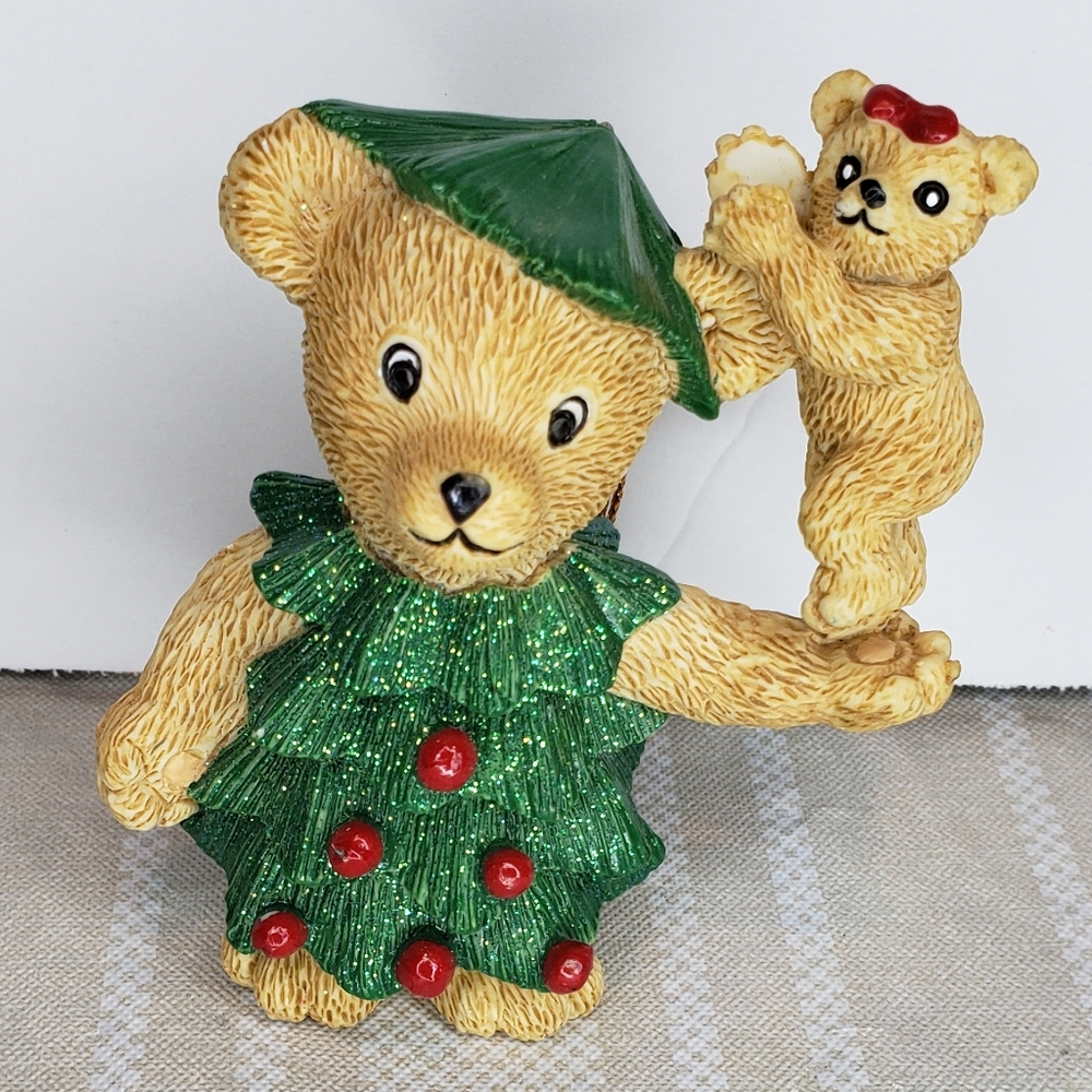 Green and Gold Bear Figurine